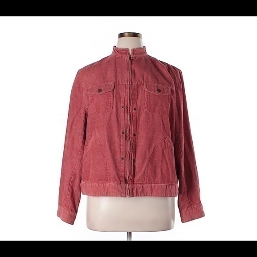 Jones New York Sport Coral Cordoroy Jacket